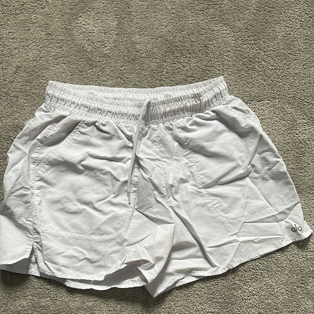 Alo White Athletic Shorts